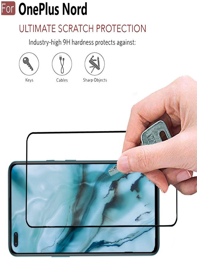 CEDO Tempered Glass for OnePlus Nord | Screen Protector Full HD Quality Tempered Glass Anti-Scratch Edge to Edge Coverage with Easy Installation Kit (Black) - Image 3